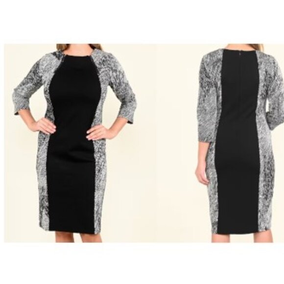 Black & White Dress - Large - Picture 1 of 1